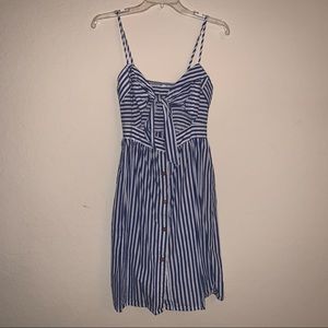 Blue & White striped sundress